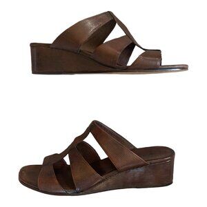 Cole Haan Brown Wedge Sandals